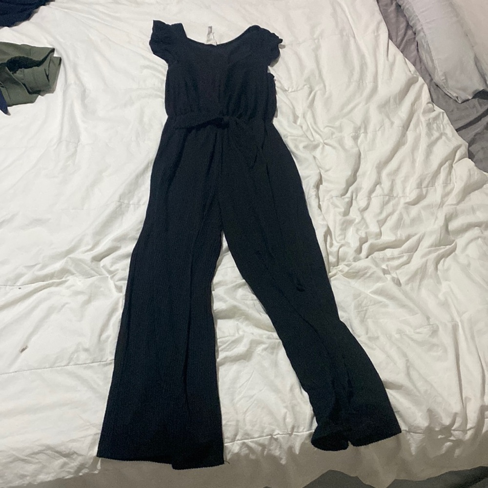 Caution to the wind sleeveless jumpsuit